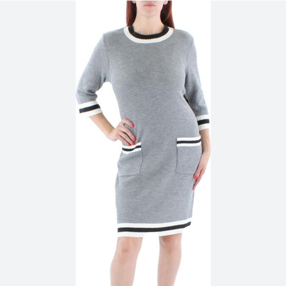 SIGNATURE by Robbie Bee Knitted Above the Knee Sweater Dress SM BNWT 1 Left - Picture 6 of 14